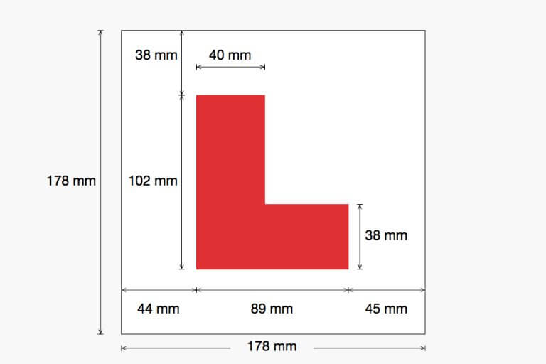 l-plate-size-rules-768x512 L plates for Learners